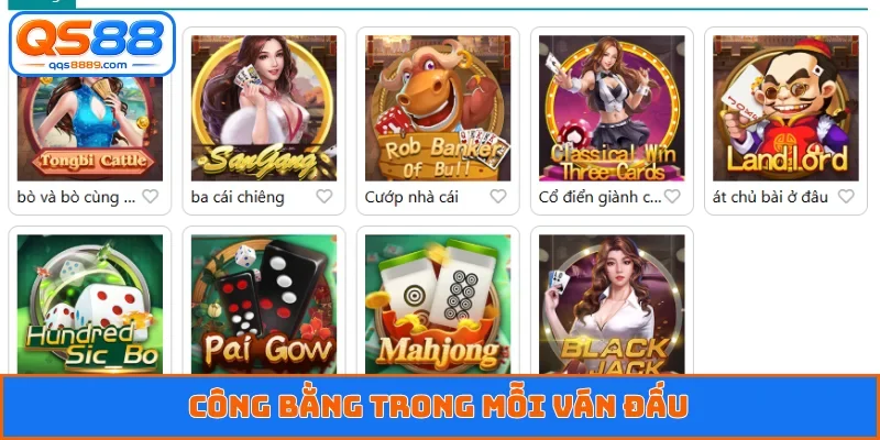 Game Bài QS88 - Cao Thủ Bước Vào Bàn Đấu Đối Kháng 